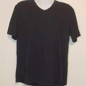 Men's V Neck Navy Soft Cotton Comfy T Shirt